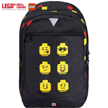 乐高LEGO黑色积木儿童书包休闲双肩背包10072-2007
