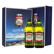 西班牙星牌STAR特级初榨橄榄油健康食用油礼盒500ml×2瓶
