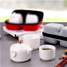 全瓷时代旅行茶具便携茶壶茶杯套装LC-SJL06